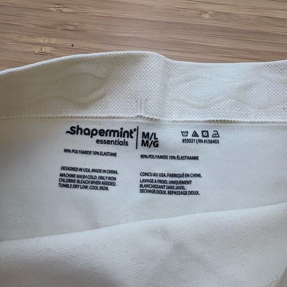 Shapermint Beige Medium Large High Waisted Shaper Shorts 55021 Shapewear Light - Picture 7 of 9